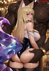 ahri from k/da (league of legends) by duxvector