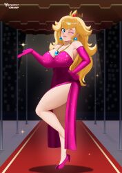princess peach from mario (series) by byghosteduard