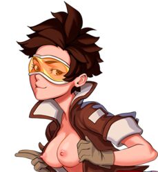 color colored orange-tinted_eyewear overwatch tagme tinted_eyewear town_of_sins tracer unknown_artist visor