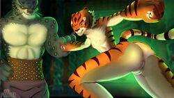 anthro anus ass breasts clothed clothing dreamworks duo felid female fist frynler genitals kung_fu_panda kung_fu_panda_(movie) male male/female mammal master_tigress nipples nude pantherine paramount_pictures pussy small_breasts snow_leopard tai_lung_(kung_fu_panda) tiger topless yellow_eyes