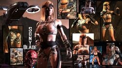 1girls 3d 3d_(artwork) big_breasts crafted_lightning mortal_kombat mortal_kombat_x sonya_blade tagme