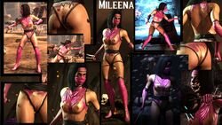 1girls 3d 3d_(artwork) big_breasts crafted_lightning mileena mortal_kombat mortal_kombat_x netherrealm_studios tagme