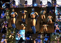 1girls 3d 3d_(artwork) big_breasts crafted_lightning kitana mortal_kombat mortal_kombat_x tagme