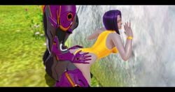 1boy 1girls 3d 3d_(artwork) anal anal_sex bubble_butt cartoon_network cum_in_ass dat_ass dc dc_comics freemale from_behind grey_skin honey_select illusion_soft lady_legasus leotard moaning moaning_in_pleasure partial_male purple_hair rachel_roth raven_(dc) sex sex_slave sperm superheroine teen_titans teen_titans_go yellow_leotard