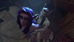 1boy 1girls 2015 3d 60fps animated arms_behind_back blood_elf bombowykurczak bouncing_breasts breasts from_behind_position hip_grab interspecies long_hair loop male_pov medium_breasts night_elf nipples no_sound nude nude_female nude_male pov sitting sitting_on_penis straight thegworks vaginal_penetration video world_of_warcraft