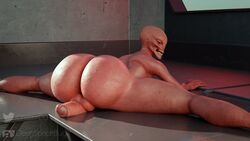 1boy 1male 3d alien ass back_view bald balls balls_on_table big_ass big_head black_eyes butt chittercg cock-tail deepspacebug feet_out_of_frame femboy gay hairless hands huge_ass humanoid_penis inviting inviting_to_sex laying_on_table looking_back male_only naked naked_male no_eyebrows no_humans not_furry penis penis_on_table penis_out presenting presenting_ass sectoid skin solo solo_focus solo_male split_form splits splits_position submissive_male tagme teeth teeth_showing watermark xcom_2