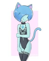 blue pearl (steven universe) from cartoon network by cubedcoconut