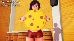 1girls animated belly_expansion big_belly big_butt breast_expansion breasts chubby clothing cookie eating fat fat_ass fat_woman female female_only growth gym_uniform huge_ass human hyper_ass imbapovi large_ass overweight ruby_rose rwby solo sound stuffing thick_thighs video weight_gain wide_hips