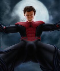 1boy athletic athletic_male biceps big_balls big_butt big_muscles big_penis bulge calves celebrity cum cumshot fakesngay hunk jock male male/male male_only manly marvel muscles nude pecs peter_parker spider-man spider-man_(series) spider-man_(tom_holland) thick_cum thick_legs thick_penis thick_thighs tom_holland yaoi