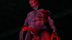 3d 3d_(artwork) after_fellatio after_masturbation after_oral after_orgasm after_rape after_sex after_sex balls cum cum_on_face cum_string heavy_balls high_resolution highres horror humanoid humanoid_penis large_balls large_penis long_penis long_teeth low-angle_view male_only monster monster_cock monster_rape muscle muscles muscular non-anthro non-human penis post_orgasm red_eyes red_light regenerator resident_evil resident_evil_4 scary shiny shiny_penis shiny_skin solo solo_focus solo_male source_filmmaker teeth teeth_showing thick_cum thick_penis thick_thighs undershot