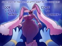 anthro breasts dialogue digital_media_(artwork) english_text female forest fur furry furry_only genitals hair hi_res iamaneagle_(artist) lagomorph lopunny mammal mommy_kink nintendo nipples nude outlet_(outletdraws) plant pokémon_(species) pokemon pokemon_(species) pov_hands pussy shinx solo_focus tail text thick_thighs tree video_games wide_hips