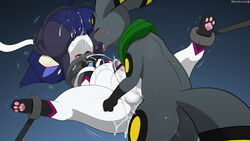 16:9 4k absurd_res anal anal_sex ass balls bodily_fluids bondage bound canid canine closed_eyes clothed clothing cum cunnilingus eeveelution erection felid feline female genital_fluids genitals group group_sex hi_res male male/female male/male male_penetrated male_penetrating male_penetrating_male mammal nintendo open_mouth oral orgasm penetration penis pokémon_(species) pokemon pokemon_(species) purrloin pussy sex sex_toy simple_background sylveon threesome tongue tongue_out trio umbreon underwear vaginal_penetration vibrator video_games widescreen winick-lim