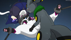 16:9 4k absurd_res anal anal_sex ass balls bodily_fluids bondage bound canid canine clothing cunnilingus eeveelution erection felid feline female genital_fluids genitals group hi_res male male/female male/male male_penetrated male_penetrating mammal nintendo oral penetration penis pokémon_(species) pokemon pokemon_(species) purrloin pussy sex sex_toy simple_background sylveon umbreon underwear vaginal_penetration vibrator video_games widescreen winick-lim