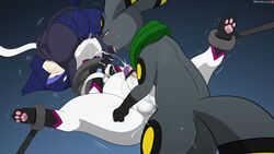 16:9 4k absurd_res anal anal_sex balls bodily_fluids bondage bound canid canine clothing cum cunnilingus eeveelution erection felid feline female genital_fluids genitals group group_sex hi_res male male/female male/male male_penetrated male_penetrating male_penetrating_male mammal nintendo oral orgasm penetration penis pokémon_(species) pokemon pokemon_(species) purrloin pussy sex sex_toy simple_background sylveon trio umbreon underwear vaginal_penetration vibrator video_games widescreen winick-lim