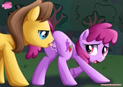 bbmbbf berry_punch_(mlp) caramel_(mlp) equestria_untamed female licking_pussy male male/female my_little_pony palcomix pony pussy sex