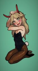 1girls blonde_female blonde_hair bunny_costume bunny_ear bunny_ears bunny_girl bunny_tail bunnysuit disney disney_channel disney_xd facing_viewer female female_only lying_on_floor mossa on_knees playboy playboy_bunny solo solo_female star star_butterfly star_vs_the_forces_of_evil straight_hair teen teenager white_female