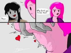 1futa 1girls adventure_time big_penis deepthroat faraday_one futanari intersex/female marceline marceline_abadeer princess_bubblegum relationship