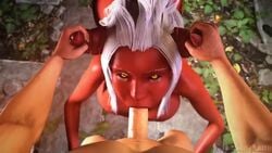 1boy 1boy1girl 1girls 3d :>= almightypatty animated areola areolae arms athletic athletic_female big_penis blowjob breasts busty cleavage demon_girl fellatio female horns hourglass_figure human human_on_humanoid human_penetrating humanoid kaede_(almightypatty) large_breasts legs light-skinned_male lips looking_at_viewer male nipples no_sound oni oni_horns oral original outercourse penis pov red_skin straight thighs video voluptuous watermark white_hair white_nails