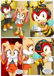 1boy 1girls a_new_play_(comic) bbmbbf charmy_bee comic cream_the_rabbit female male mobius_unleashed palcomix sega sonic_(series) sonic_the_hedgehog_(series)