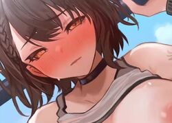 1boy 1girls animated areolae azur_lane baltimore_(azur_lane) baltimore_(black_ace)_(azur_lane) bare_shoulders blush bouncing_breasts braid breasts breasts_out_of_clothes brown_hair close-up clothed_sex creampie cum cum_in_pussy cum_inside cutout extremely_large_filesize female hair_between_eyes high_resolution jacket large_breasts large_filesize light-skinned_female light-skinned_male light_skin male mp4 nakadashi navel pantyhose penis pov pussy_cutout semen sex side_braid snowru sound tattoo thick_thighs thighs tied_hair torn_clothes torn_legwear torn_pantyhose uncensored vagina vaginal video