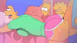 <1_second_video 2021 2boys 2girls animated ass ass_waves bart_simpson big_ass blue_hair booty_shorts bubble_ass cheating cheating_wife d-art dat_ass family female from_behind_position lisa_simpson long_hair long_penis loop male male/female marge_simpson medium_breasts mp4 nelson_muntz no_sound pants_pulled_down parent pink_shorts sex shorter_than_10_seconds side_view tagme the_simpsons thick_ass thick_thighs tongue_out video voluptuous yellow_skin