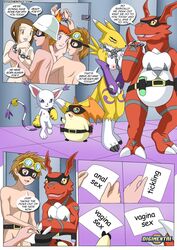 anthro bbmbbf bondage breasts chains comic digihentai digimon digimon_(species) female femsub gatomon guilmon hikari_yagami human male maledom multiple_boys multiple_girls multiple_subs nude palcomix patamon penis pussy renamon rika_nonaka ruki_makino straight takato_matsuki takeru_takaishi when_boys_ruled_the_world_(comic)