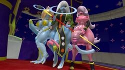 3d 3futas angel balls bedroom big_breasts big_penis blonde_hair blue_skin breasts canastus crossover crown cum cum_on_breasts cynthia_(pokemon) detailed_background dragon_ball erection frieza frieza_race frost_demon futa_only futa_urethral_insertion futanari grey_hair herm huge_cock intersex long_tail lusamine_(pokemon) majin mario_(series) mostly_nude nintendo nude_futanari penis pink_skin pinup pokemon pokemon_dppt pokemon_sm princess_rosalina sleeves source_filmmaker super_mario_galaxy tailjob testicles transformation urethral_insertion veiny_penis what