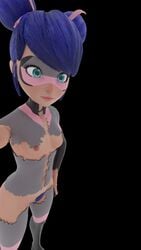 1girls 3d 3d_(artwork) black_background blue_eyes blue_hair breasts eye_mask female female_only hair_bun hair_buns hairy_pussy marinette_dupain-cheng marinettepatre miraculous:_tales_of_ladybug_and_cat_noir miraculous_ladybug multimouse_(character) nipples pussy ripped_clothes ripped_clothing selfie small_breasts solo superheroine