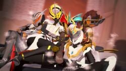 1boy 2girls 3d agent_six_(kamen_rider_zeztz) arian ass baku_yorozu big_ass big_breasts big_butt big_thighs breasts crossover curvy curvy_figure erection female helmet heroine kamen_rider kamen_rider_femme kamen_rider_ryuki_(series) kamen_rider_sabela kamen_rider_saber_(series) kamen_rider_tsukuyomi kamen_rider_zeztz kamen_rider_zeztz_(series) kamen_rider_zi-o_(series) koikatsu kureha_miyamoto large_ass large_breasts lord_invoker lord_six minami_yorozu miyamoto_kureha muscular_female muscular_male panic_capsem superhero superheroine supervillainess thick_thighs thighs tokusatsu villainess voluptuous