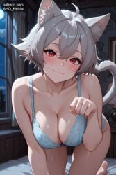1girls ahq_hentai ai_female ai_generated bed bedroom big_breasts blush breasts cat_ears cat_tail female kemonomimi lingerie linia_dedoldia mushoku_tensei patreon perfect_body sexy stable_diffusion tagme tail underwear
