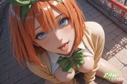 1girl ai_generated anime artist_name beautiful beauty blush breasts ecchi female hentai hi_res high_quality high_resolution highres naked nsfw nude nude_female partially_clothed patreon_username quintessential_quintuplets quintuplets rawdiffusion rule34 solo stable_diffusion the_quintessential_quintuplets tits uncensored watermark yotsuba_nakano