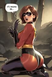 1girls ai_generated ass big_ass big_thighs breasts curvaceous curvy curvy_figure digital_media_(artwork) disney elastigirl female helen_parr hips hourglass_figure huge_ass huge_thighs large_ass large_thighs legs light-skinned_female light_skin mature mature_female milf mother phophopho pixar pixar_mom slim_waist the_incredibles thick thick_hips thick_legs thick_thighs thighs voluptuous voluptuous_female waist wide_hips wide_thighs