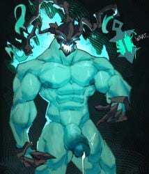 abs ass balls bara big_ass big_balls big_penis cum erection exactlyexact gay huge_cock league_of_legends male male_only muscular muscular_anthro muscular_male muscular_thighs penis riot_games solo thresh yaoi