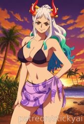 1girl 1girls ai_generated anime breasts curvy curvy_female curvy_figure eyes female fit hair nsfw one_piece stickyai tits voluptuous yamato_(one_piece)