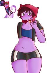 1boy blush catboy embarrassed femboy first_drawing fully_clothed purple_skin reference_image roblox smallarmrants submissive tagme uwu wide_hips wide_thighs