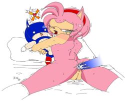 amy_rose anthro ass buggery color disembodied_penis female flat_chest fur furry furry_only hedgehog insertion kaz male nude penis pink_hair plushie sex short_hair simple_background sonic_(series) sonic_the_hedgehog uncensored vulva white_background