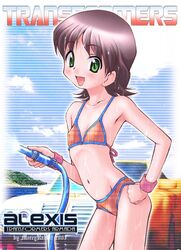 1girls alexis_thi_dang bikini erect_nipples female female_only flat_chest nipple_bulge nipples swimsuit tagme transformers transformers_armada