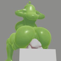 animated ass_focus big_ass big_breasts brickey facesitting gif on_top simple_background sitting_on_person size_difference slime slime_girl slymee small_penis sycneit_(artist) tagme