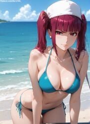 1girls 2d ai_generated ass bare_shoulders belly big_breasts bikini bikini_bottom bikini_top bleach bleach:_the_thousand-year_blood_war curvy curvy_figure detailed dokugamine_riruka double_ponytail eyelashes eyeshadow female female_only fit focus high_quality large_breasts legs light-skin light-skinned_female lips lipstick long_hair looking_at_viewer makeup mascara medium_breasts midriff nero100 outdoors outside pale-skin pale-skinned_female perky_breasts pink_eyes pink_hair ponytail posing seductive seductive_look sexy sexy_pose side_ponytail skinny slim_waist stable_diffusion swimsuit swimwear tagme teenage_girl teenager young