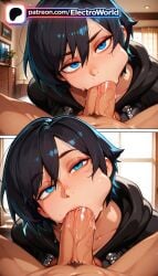 1girl 1girls 2026 2girls :>= ai_generated artist_name black_hair blowjob blowjob_face blue_eyes cheek_bulge cock cum_in_mouth deepthroat dick electroworld fellatio hetero hi_res high_quality high_resolution highres hood hoodie indoors kingdom_hearts licking licking_penis multiple_fellatio multiple_girls oral oral_sex patreon patreon_username penis plant potted_plant pubic_hair short_hair stable_diffusion sucking testicle_sucking testicles uncensored under_table veins veiny_penis watermark window xion