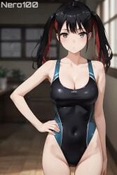 1girls 2d 2d_animation ai_animation ai_generated animated animated_image areolae armpit bare_arms bare_legs bare_shoulders belly big_breasts bikini bikini_bottom bikini_top black_hair bouncing_breasts chest curvy curvy_figure cute cute_face detailed eyelashes eyeshadow female female_only fit fit_female focus hair hair_highlights legs light-skinned_female light_skin lips lipstick makeup mascara medium_breasts my_dress_up_darling nero100 no_sound outdoors outside pale-skinned_female pale_skin perky_breasts posing red_hair seductive seductive_look short_video skinny skinny_female sono_bisque_doll_wa_koi_wo_suru sugaya_nowa swimsuit swimwear tagme teen teen_girl teenage teenage_female teenage_girl thighs thin_waist twintails video