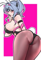 1girls artist_request ass breasts bunnysuit hatsune_miku rabbit_hole_(vocaloid) tagme vocaloid