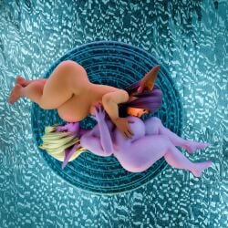 2girls 3d ass big_ass big_belly big_breasts bloated_belly couple floating goblin_female kissing_belly lesbian lesbian_pride_colors multiple_pregnancies ovinaxu pool pool_float pregnant render romantic romantic_ambiance romantic_couple shortstack yuri