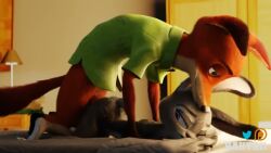anal animated anthro furry judy_hopps male/female pov rabbit tagme video