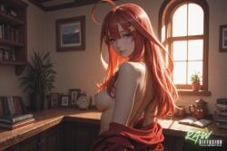 1girl ai_generated anime artist_name beautiful beauty blush breasts ecchi female hentai hi_res high_quality high_resolution highres itsuki_nakano naked nsfw nude nude_female partially_clothed patreon_username quintessential_quintuplets quintuplets rawdiffusion rule34 solo stable_diffusion the_quintessential_quintuplets tits uncensored watermark