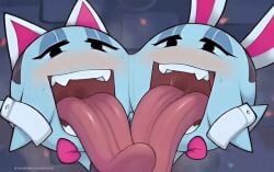 2020s 2022 2d 2d_(artwork) 2d_artwork 2girls ai_generated animal_ears armband armbands arms asking_for_it background bedroom_eyes big_tongue black_eyes blush blush_lines blushed_face blushing_female bodily_fluids boo_(mario) bowtie breath breath_cloud breathing brick_wall bunny_costume bunny_ears cat_costume cat_ears close-up close_up close_up_face close_up_view closeup closeup_view color colored digital_art digital_drawing_(artwork) digital_media digital_media_(artwork) duo duo_female duo_focus eyelashes eyes eyes_open face_close-up face_closeup face_focus fake_animal_ears fake_cat_ears fake_ears fake_rabbit_ears ghost ghost_girl hairband headband heart hearts_around_head heavy_blush heavy_breathing horny horny_female lahla long_tongue looking_at_viewer mario_(series) mouth neo_hajime nintendo open_eyes open_mouth paper_mario paper_mario:_the_thousand-year_door peeka rabbit_ears saliva saliva_drip saliva_on_tongue saliva_string saliva_trail shaded sister_(lore) sisters small_body small_female spirit sweat sweatdrop sweating sweaty sweaty_body sweaty_face tagme tail teeth teeth_showing teeth_visible tongue tongue_out twins twins_(lore)