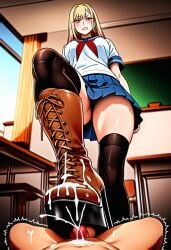 ai_generated anime balls big_breasts blonde blonde-haired_female blonde_female blonde_hair blonde_hair_female boot_fetish bootjob boots breasts cfnm cleavage clothed_female_nude_male combat_boots cosplay cosplayer cum cum_on_boots cumshot deviantart dominant_female erect_penis erection fashion fashion_model female female_focus female_only femdom gojou_wakana gyaru heel_boots heeled_boots high_heel_boots high_heels hourglass_figure hourglass_figured_female kitagawa_marin knee_boots lace lace-up_boots laced_boots long_boots long_hair long_legs marin_kitagawa my_dress_up_darling nipples_visible_through_clothing nipples_visible_through_shirt platform_boots platform_footwear platform_heels platform_shoes school_uniform schoolgirl schoolgirl_uniform shoejob sono_bisque_doll_wa_koi_wo_suru tall_boots thick thick_ass thick_butt thick_hips thick_legs thick_thighs thigh_boots thigh_highs thighhigh_boots thighhighs thighs timberland_high_heels timberlands timbs unseen_character unseen_male_face upper_body