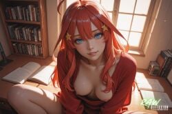 1girl ai_generated anime artist_name beautiful beauty blush breasts ecchi female hentai hi_res high_quality high_resolution highres itsuki_nakano naked nsfw nude nude_female partially_clothed patreon_username quintessential_quintuplets quintuplets rawdiffusion rule34 solo stable_diffusion the_quintessential_quintuplets tits uncensored watermark