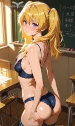 1girl 1girls ai_generated anime anime_character beautiful beautiful_girl beauty blonde_female blonde_hair blush bra bra_and_panties cute female flat_belly flat_stomach hi_res high_quality high_resolution lingerie medium_breasts naked_female oiled oiled_skin panties petite petite_body purple purple_hair seductive seraph_of_the_end shiny_skin slim slim_female slim_waist small_breasts twintails uncensored young younger_female