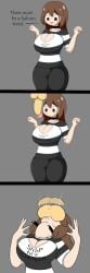 1girls 2020 2020s 2d 2d_(artwork) big_breasts breasts brown_hair choker comic emily_sim emirichu female oral oral_sex penis penis_in_mouth png scarecorrode snap_my_choker tagme throat_bulge youtube youtuber youtuber_girl